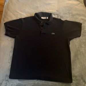 Navy blue Lacoste shirt lightly worn